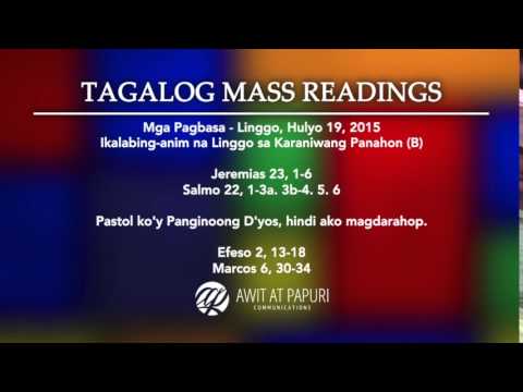 Tagalog mass readings
